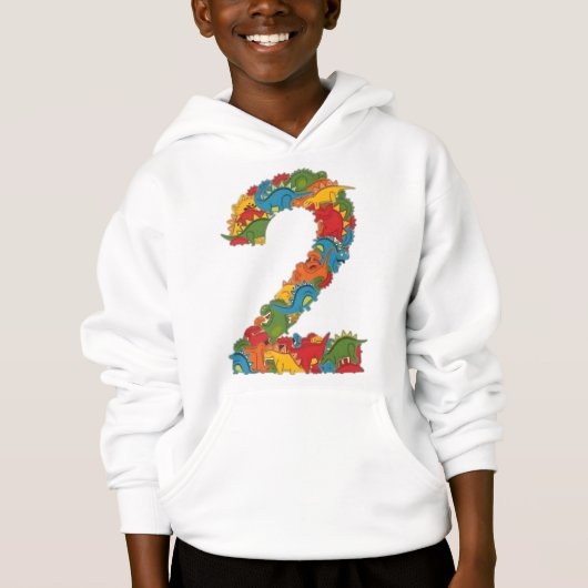 恐竜カラフルシャツデザイン2 (正面)