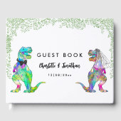 恐竜カラフルテーマ結婚ズ ゲストブック (正面)