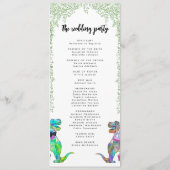 恐竜カラフルテーマ結婚ズ プログラム (裏面)