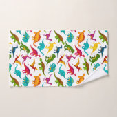 恐竜カラフルデザイン バスタオルセット (ハンドタオル)