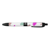 恐竜カラフル模様 黒ボールペン (ボトム)