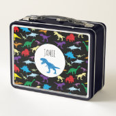 恐竜カラフル水彩少年院 メタルランチボックス (裏面)