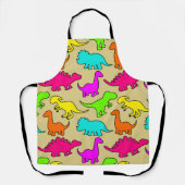 恐竜カラフル類 エプロン (正面)