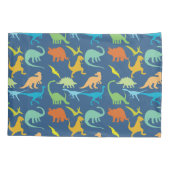 恐竜カラフル類 枕カバー (裏面)