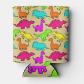 恐竜カラフル類 缶クーラー (正面)