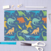 恐竜カラフル類 薄葉紙 (クラフト)