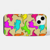 恐竜カラフル類 iPhoneケース (裏面横)