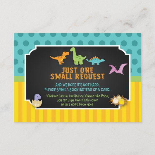 恐竜カード用ベビー図書 エンクロージャーカード (正面)