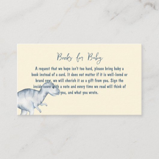 恐竜カード用ベビー図書 エンクロージャーカード (正面)