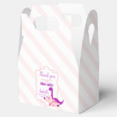 恐竜ガーリーピンクありがとうパーティー フェイバーボックス (オープン)