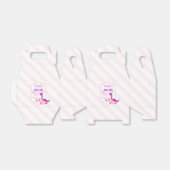 恐竜ガーリーピンクの誕生日パーティー フェイバーボックス (折り畳みなし)