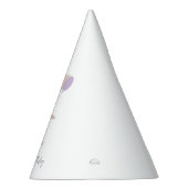 恐竜ガーリーピンク青薄紫誕生会 パーティーハット (右)