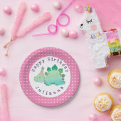 恐竜ガーリー|子供の誕生日パーティー ペーパープレート (パーティー)