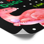 恐竜ガールディノ誕生日マイルストーン ポスター (角)