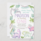 恐竜ガール招待状 招待状 (正面)