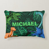 恐竜キッズディノジュラシックトレックスボーイカスタマイズ アクセントクッション (正面)