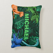 恐竜キッズディノジュラシックトレックスボーイカスタマイズ アクセントクッション (裏面(縦))