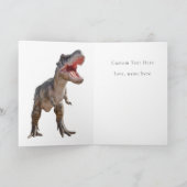 恐竜キッズディノジュラシックトレックス カード (内部)