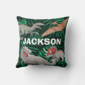 恐竜キッズディノトレックスプリヒストリックボーイカスタム クッション (裏面)