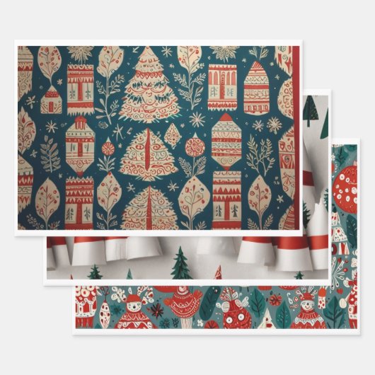 恐竜ギフトラッピング紙 ラッピングペーパーシート (セット)