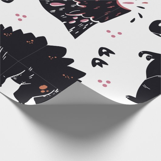 恐竜ギフトラッピング紙 ラッピングペーパー (角)