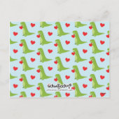 恐竜クラスバレンタイン – Tレックス シーズンポストカード (裏面)