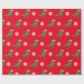 恐竜クリスマスクリスマスディーノラッピング紙 ラッピングペーパー (フラット)