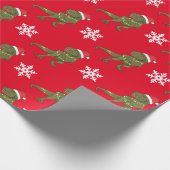 恐竜クリスマスクリスマスディーノラッピング紙 ラッピングペーパー (角)