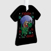 恐竜クリスマスサンタクロース オーナメント (正面)