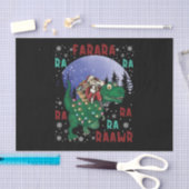 恐竜クリスマスサンタクロース 薄葉紙 (クラフト)