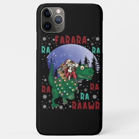恐竜クリスマスサンタクロース Case-Mate iPhoneケース (裏面)