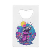 恐竜クリスマスツリーバッファロープレイドトレックス恐竜Chr クレジットカード栓抜き (裏面)