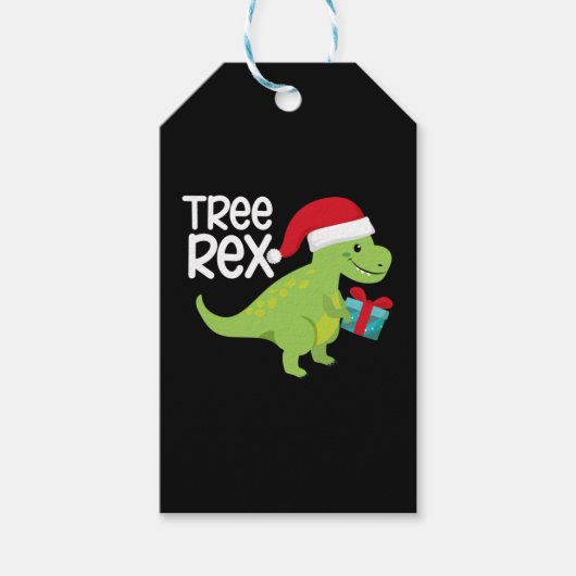 恐竜クリスマスツリーレックス ギフトタグ (正面)