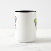 恐竜クリスマスユニコーン冬Tレックスディノ マグカップ (中央)