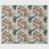 恐竜クリスマスラッピング紙 ラッピングペーパー (フラット)