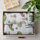 恐竜クールのTレックスジュラの緑の分離 薄葉紙 (ギフト)