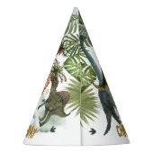 恐竜クールジュラシックボーイ誕生日コーン パーティーハット (裏面)