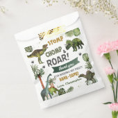 恐竜クールジュラシック男の子の誕生日パーティー フェイバーバッグ (封をした状態)