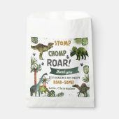 恐竜クールジュラシック男の子の誕生日パーティー フェイバーバッグ (正面)