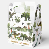 恐竜クールジュラシック男の子の誕生日パーティー フェイバーボックス (オープン)