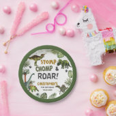 恐竜クールジュラシック男の子の誕生日パーティー ペーパープレート (パーティー)