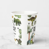 恐竜クールジュラシック男の子の誕生日パーティー 紙コップ (左)