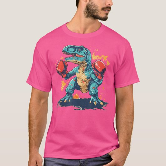 恐竜クール付ボクシング手袋 Tシャツ (正面)