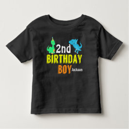 恐竜クール誕生日ボーイパーティー トドラーTシャツ