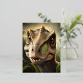 恐竜グラフィック 箔シーズンポストカード (立ち正面)