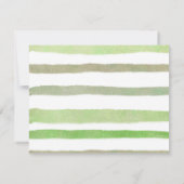 恐竜グリーン 花柄 サンクスカード サンキューカード (裏面)