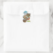 恐竜コラージュ スクエアシール (バッグ)