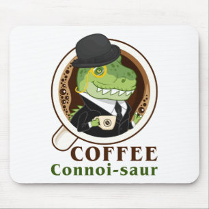 恐竜コーヒーコンノイソールおもしろいコーヒー飲み屋 マウスパッド