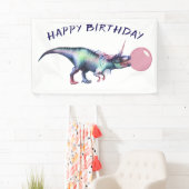 恐竜コーンバブルガムパーティーマジカルユニコーン恐竜 横断幕 (インサイチュ)