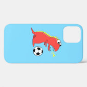 恐竜サッカーのスポーティな子供 Case-Mate iPhoneケース (裏面 (横))